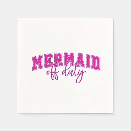 Mermaid Off Duty Serviette (Vorderseite)