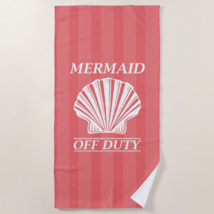 Mermaid Off Duty Strandtuch
