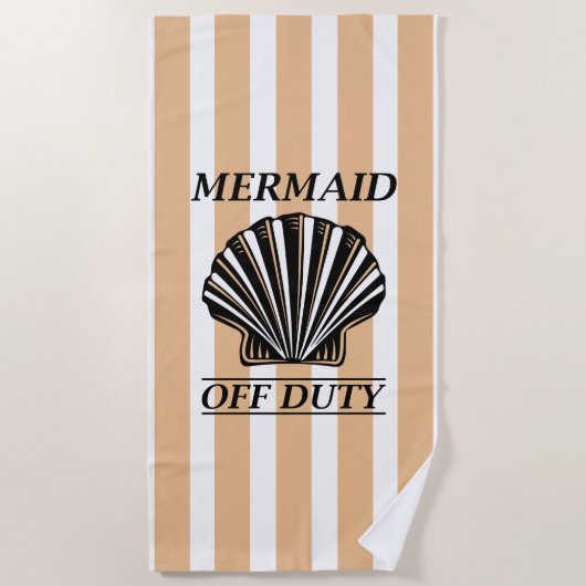 Mermaid Off Duty Strandtuch (Vorderseite)