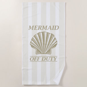 Mermaid Off Duty Strandtuch