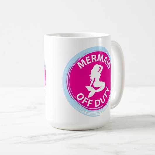 Mermaid Off Duty Tasse (VorderseiteRechts)