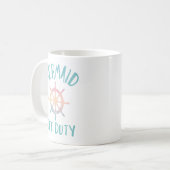 Mermaid Off Duty Tasse, Meerjungfrau-Tasse, Gesche Kaffeetasse (Vorderseite Links)