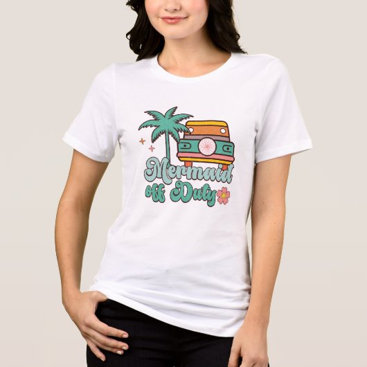 Mermaid Off Duty Tri-Blend Shirt (Vorderseite)