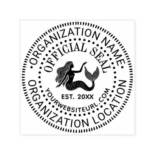 Mermaid Offiziell Siegel Name Loc URL Estdatum Permastempel (Design)