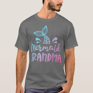 Mermaid Oma Funny Großmutter Familienmatte T-Shirt