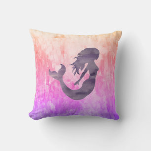 Mermaid Ombré Painting Kissen