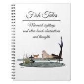 Mermaid On Boat Dock Spiral Notebook Notizblock (Vorderseite)