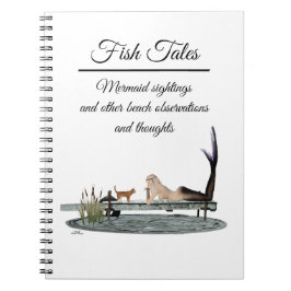 Mermaid On Boat Dock Spiral Notebook Notizblock