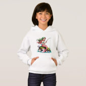 Mermaid on Rock – Kids’ Hoodie (Vorne ganz)