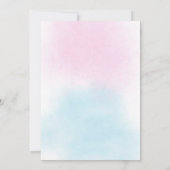 Mermaid Oneder the Sea 1st Birthday Einladung (Rückseite)