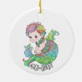 Mermaid Ornament - Mer-Baby (Mädchen) (Hinten)