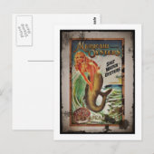 Mermaid Oyster Girl Postkarte (Vorne/Hinten)
