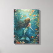 Mermaid Painting Art Leinwanddruck (Vorderseite)
