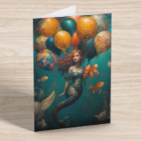Mermaid Painting Birthday Balloons