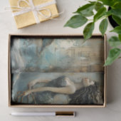 MERMAID PAINTING DISTRESSEITE GEMISCHTE MEDIENDECO SEIDENPAPIER (Geschenk)