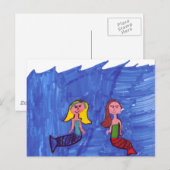 Mermaid Pals Postkarte (Vorne/Hinten)
