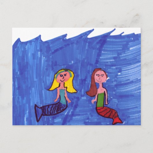 Mermaid Pals Postkarte (Vorderseite)