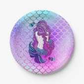 Mermaid Paper Party Teller (Vorderseite)
