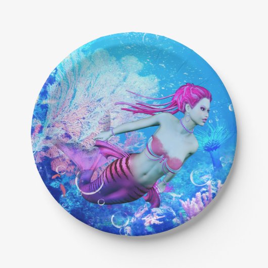 Mermaid Pappteller (Vorderseite)
