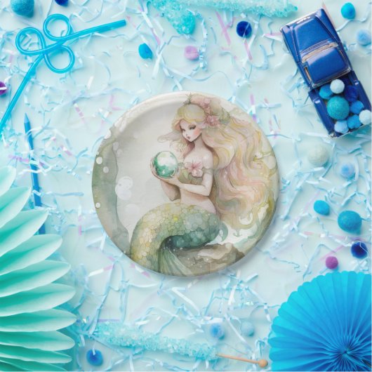 Mermaid Pappteller (Party)