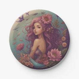Mermaid Pappteller