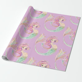 Mermaid PARTY BABY SHOWER Geschenkpapier