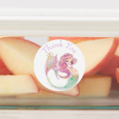 Mermaid Party Baby Showmutter Etiketten (Befestigt)