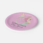 Mermaid Party Baby Showmutter Pappteller (Schrägansicht)