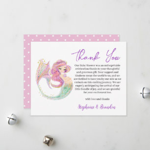Mermaid Party Babydusche unter dem Meer Vielen Dan Feiertagskarte