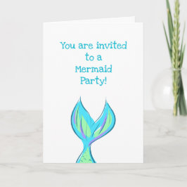 Mermaid Party Einladung