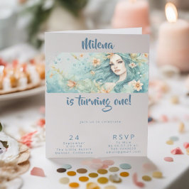 Mermaid Party Einladung Geburtstagsmädchen