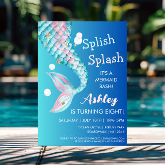 Mermaid Party | Einladung zum Geburtstag