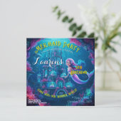 Mermaid Party - Einladung zum Geburtstag (Stehend Vorderseite)