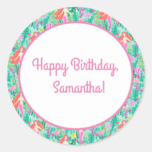 Mermaid Party Food and Beauty Label Set