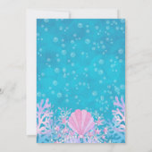 Mermaid Party Invitation Einladung (Rückseite)