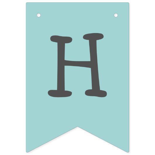 Mermaid-Party Lila Aquamarine Jagdflagge Wimpelkette (Zweite Fahne)