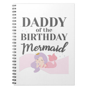 Mermaid Party Matching Daddy von Birthday Mermaid Notizblock