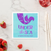 Mermaid Party Napkins "Under the Sea" Serviette (Beispiel)