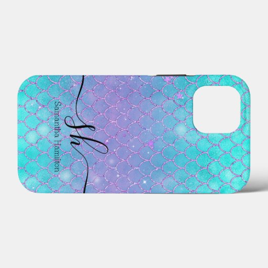 Mermaid Party Ocean Blue Case-Mate iPhone Hülle (Rückseite (Horizontal))