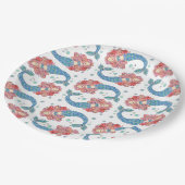 Mermaid Party Paper Plate Pappteller (Schrägansicht)