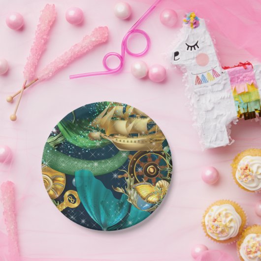 Mermaid Party Pieces Pappteller (Party)