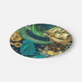 Mermaid Party Pieces Pappteller (Schrägansicht)