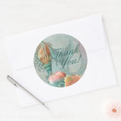 Mermaid Party Pieces Runder Aufkleber (Umschlag)