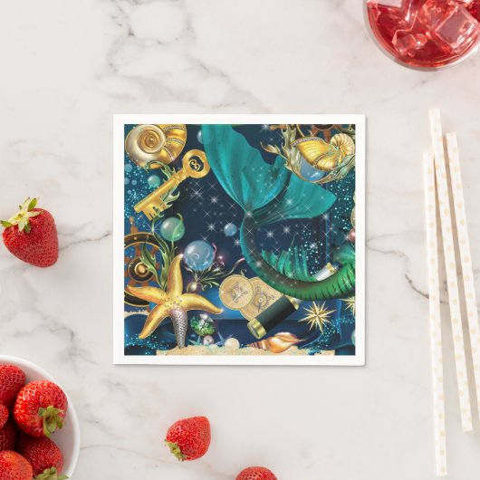 Mermaid Party Pieces Serviette (Beispiel)