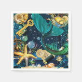Mermaid Party Pieces Serviette (Vorderseite)