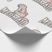 Mermaid Party Pink Wrapping Geschenkpapier (Ecke)