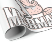 Mermaid Party Pink Wrapping Geschenkpapier (Rolleneckpunkt)