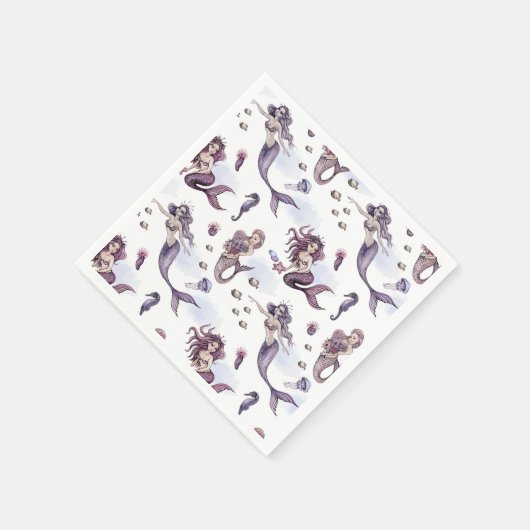 Mermaid Party Pirate Napkins Serviette (Ecke)
