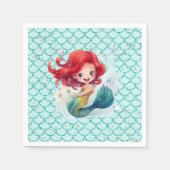 Mermaid Party Serviette (Vorderseite)
