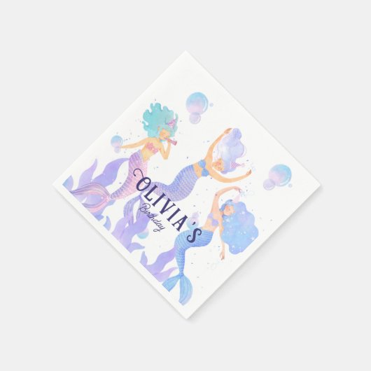 Mermaid Party Serviette (Ecke)